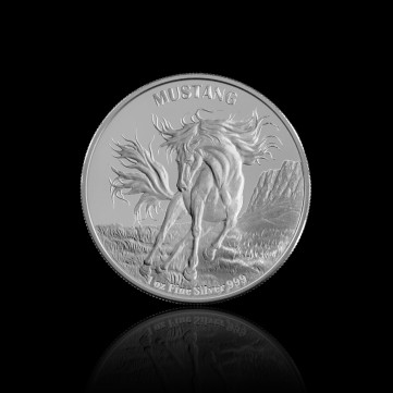 Инвестиционна монета Мустанг 2024, 1 унция сребро