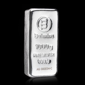 Bulmint Silver Cast Bar, 1000g