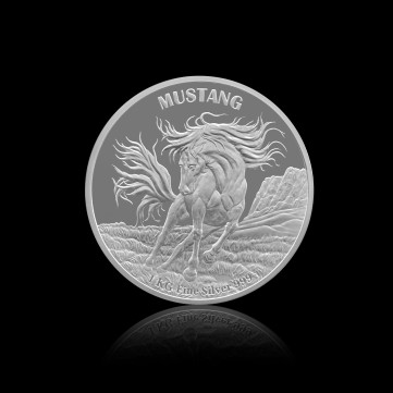 Mustang Silver Coin, 1 kg