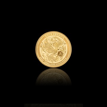 Gold Phoenix 2024 Coin, 1/10 oz