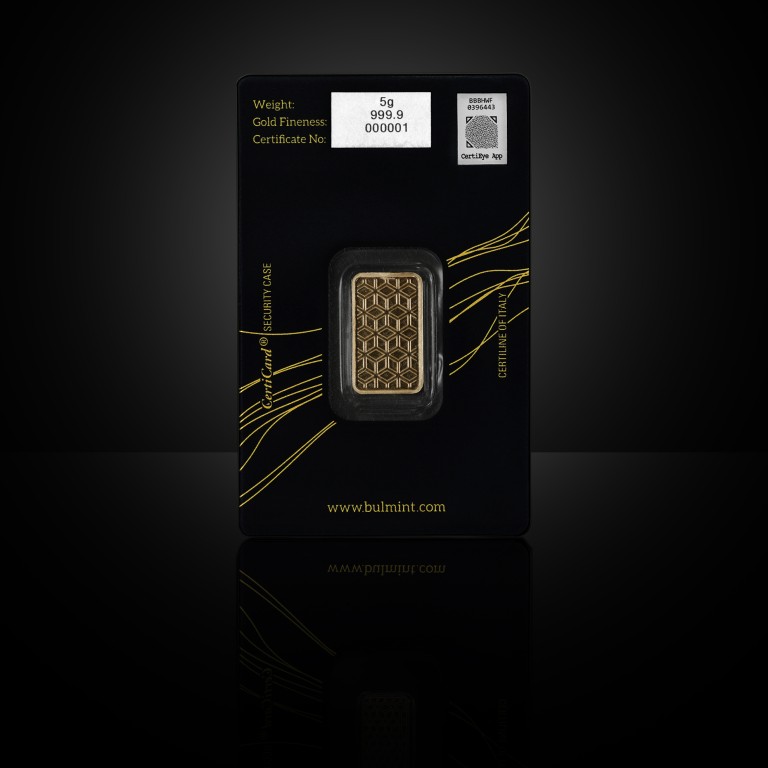 Investment Gold Bullion Bulmint, 5g