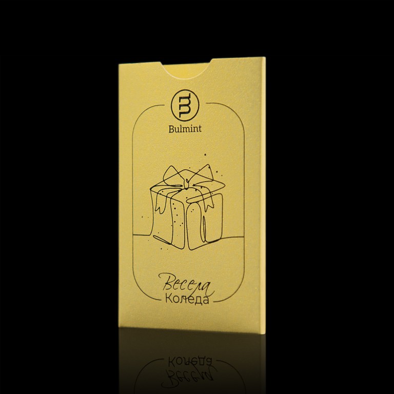 Merry Christmas Gold Bar Packaging