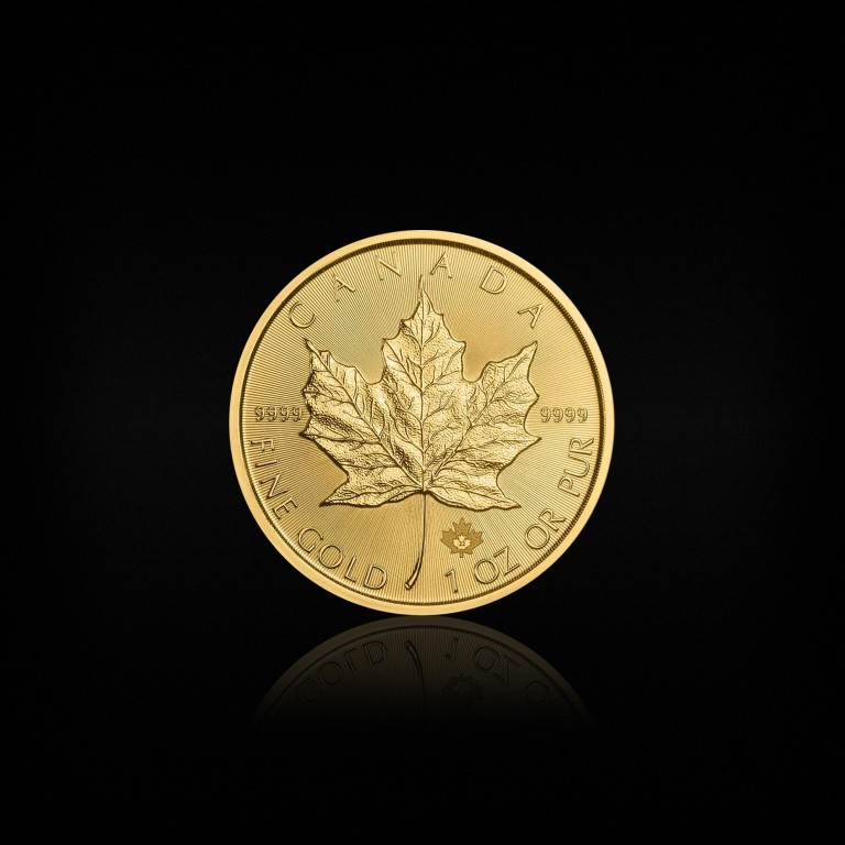 Канадски кленов лист 2022, 1 унция злато