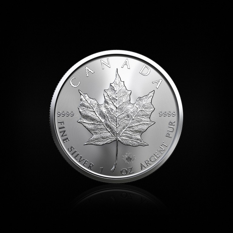 Канадски кленов лист 2022, 1 унция сребро