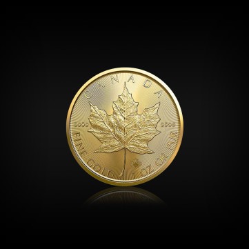 Канадски кленов лист 2021, 1 унция злато